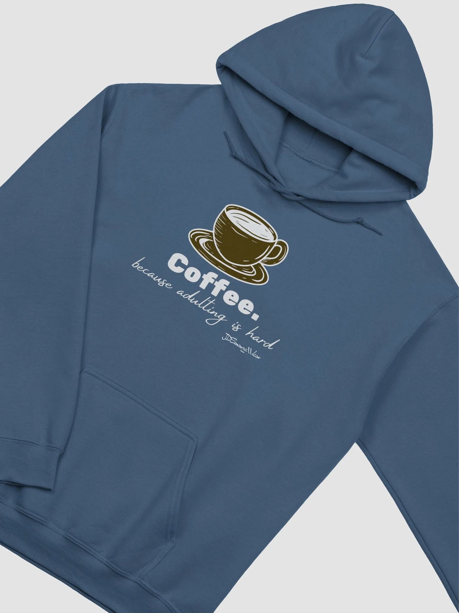 Savage Coffee. Because Adulting is Hard. Gildan Classic Hoodie product image (3)