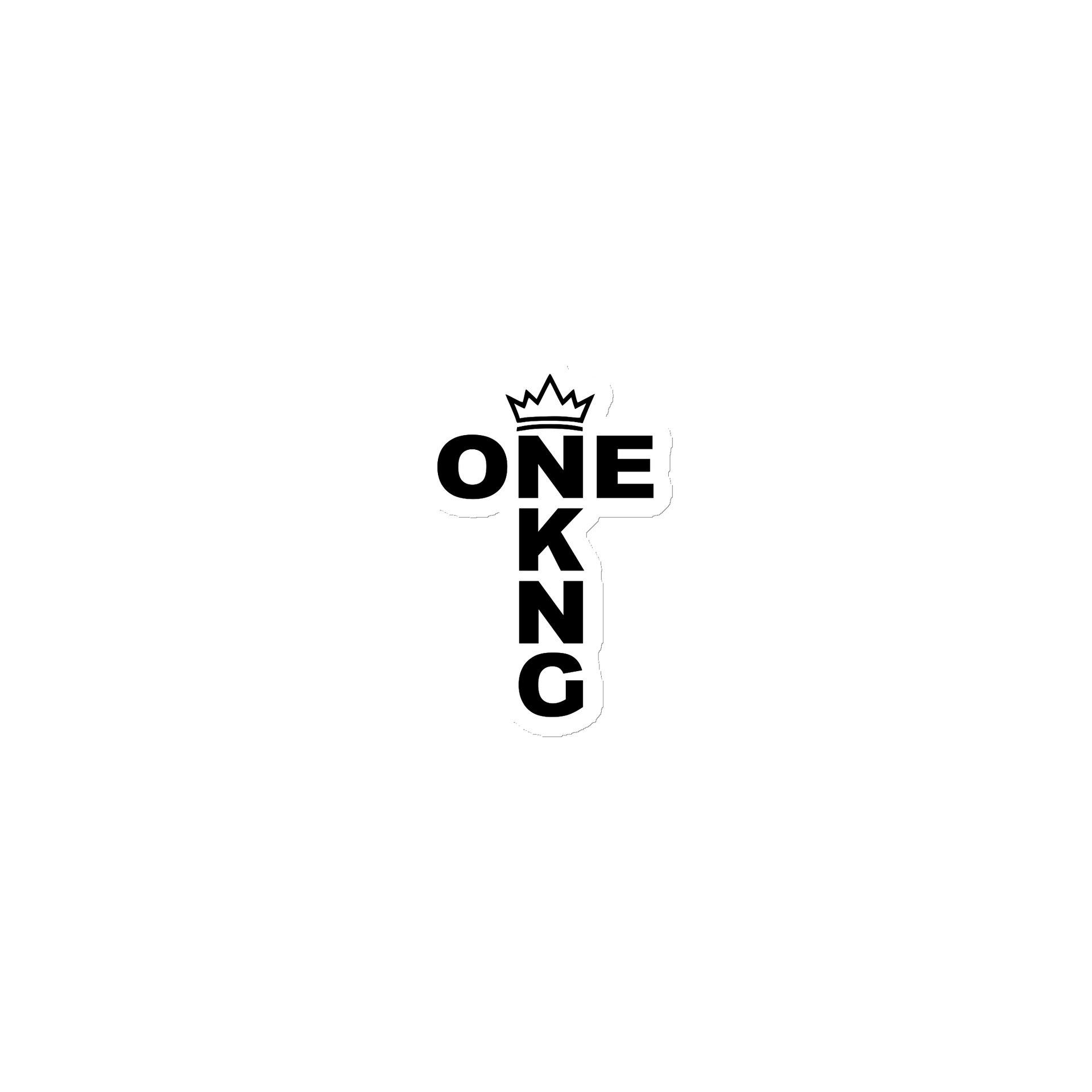 ONE KING Royal Cross Die-Cut Magnet product image (1)