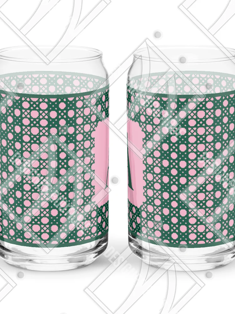 Verdant Garden Monogram A Can-Shaped Glass product image (7)