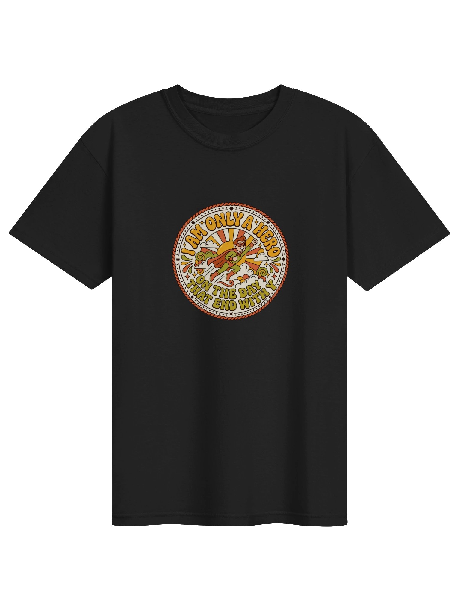 Only a Hero on Days Ending With Y - Flying Hero T-Shirt product image (1)