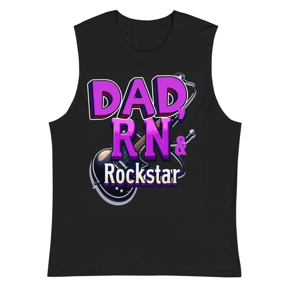 Rockstar Dad Muscle Tank product image (3)