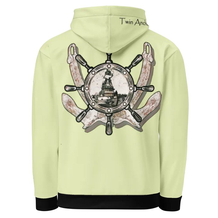 2 Anchor - Ship wheel & Tug CE (Snow Flurry) – Performance Marine Wear | Twin Anchor Apparel North Current Line product image (1)