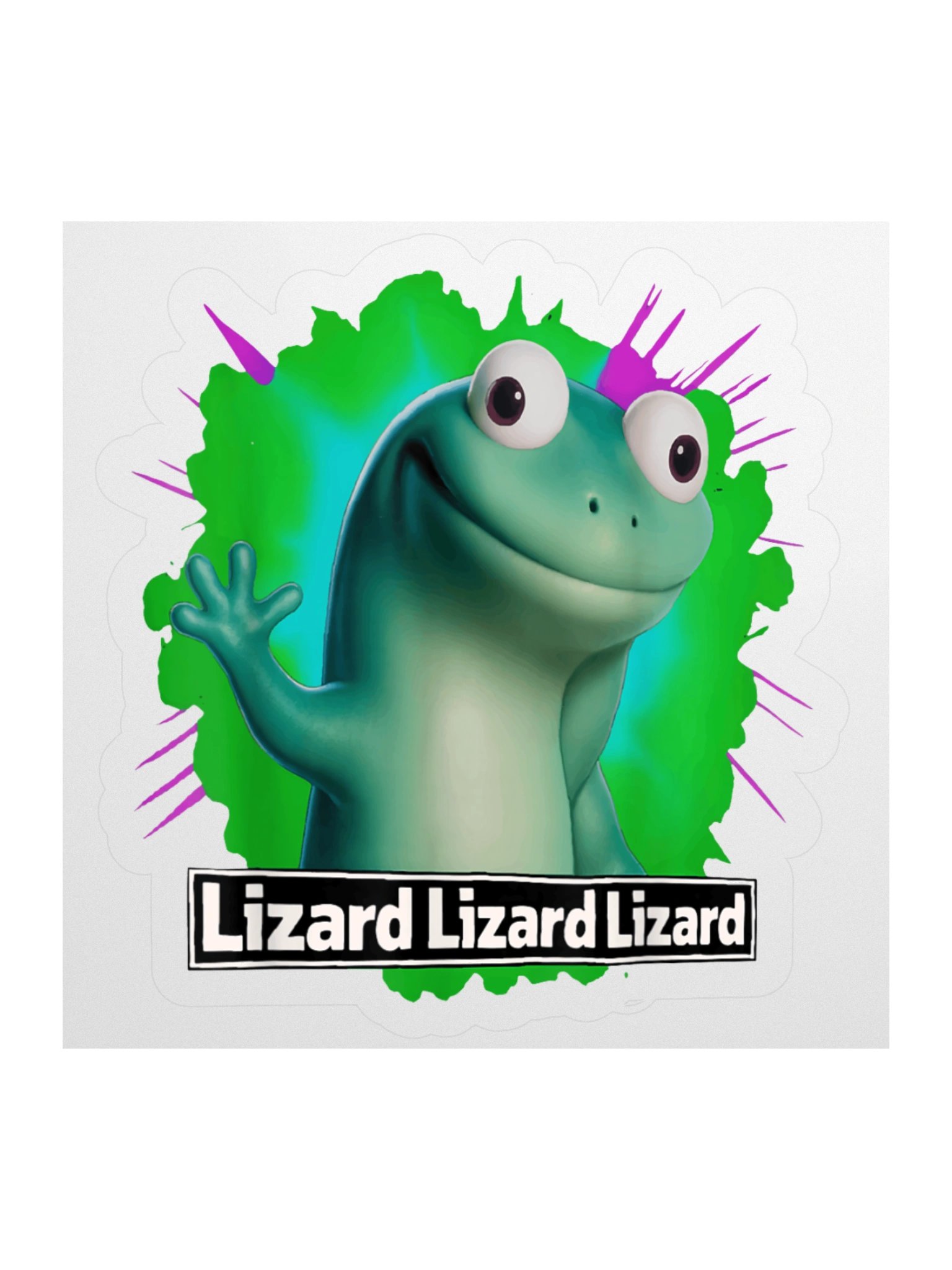 Funny Lizard Lizard Lizard Click Trending Meme Sticker product image (1)