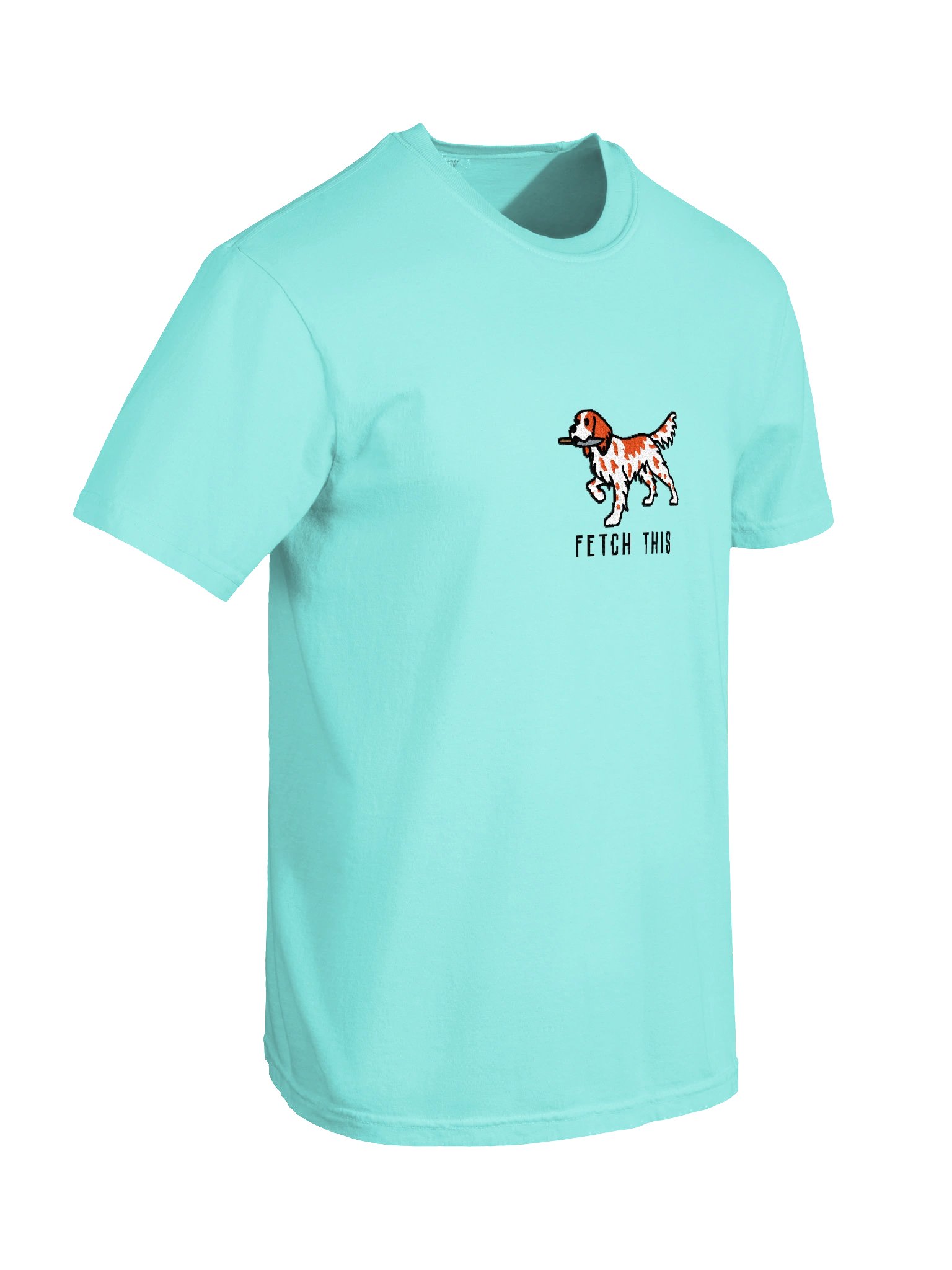 Fetch This Funny Chibi-Style Embroidered T-Shirt for English Setter(Orange Belton) Owners product image (100)