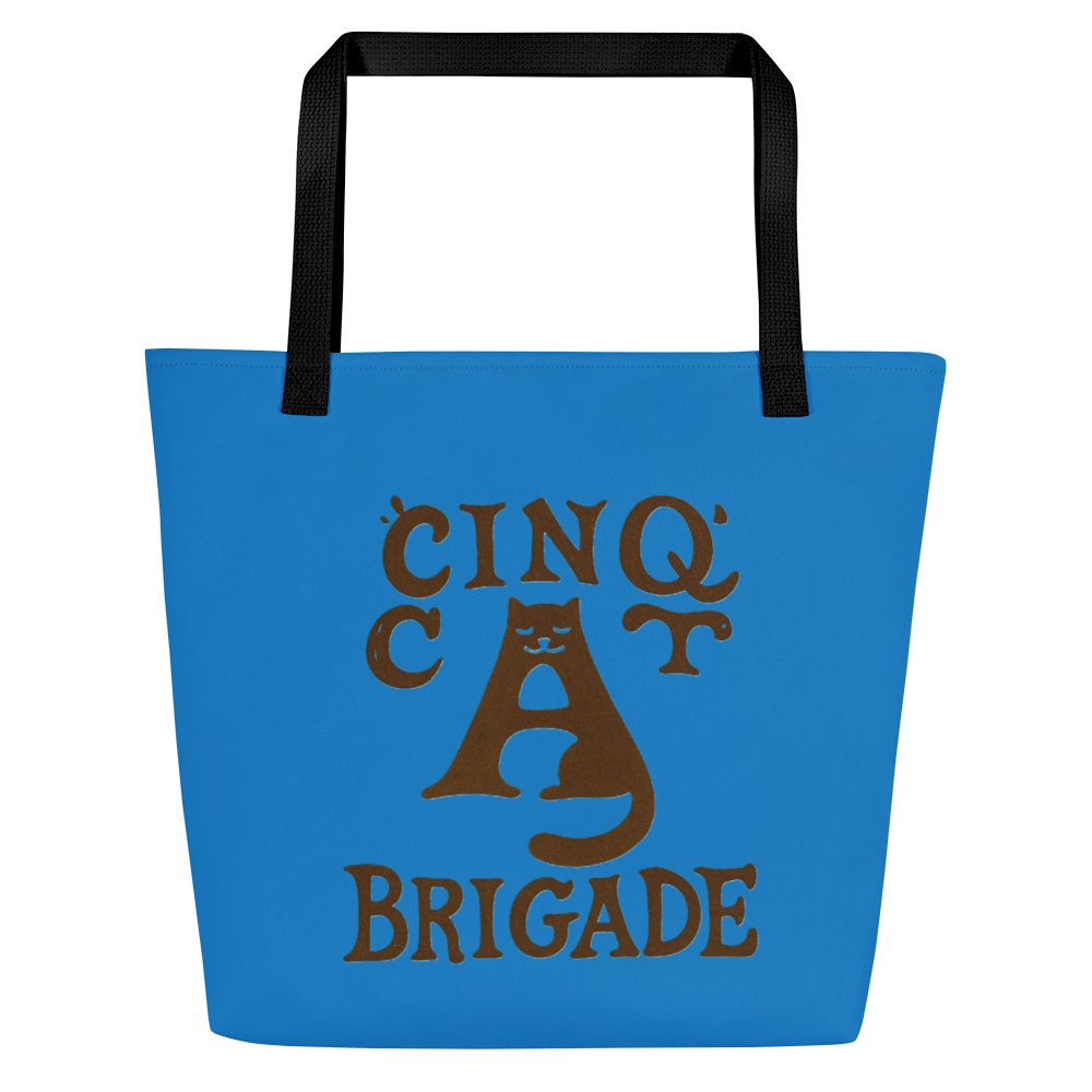 Cat brigade winter Large Tote Bag product image (3)