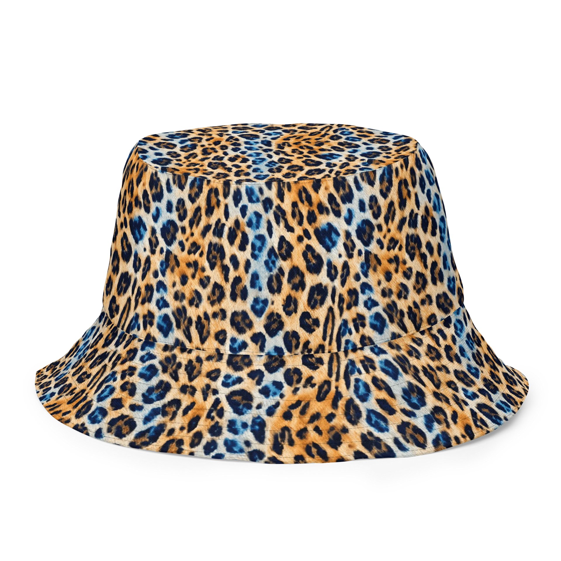 Blue Brown Leopard Hat product image (2)