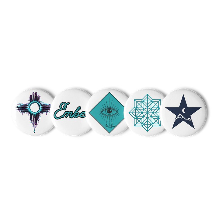 Cosmic Symmetry Pin Buttons Set product image (1)