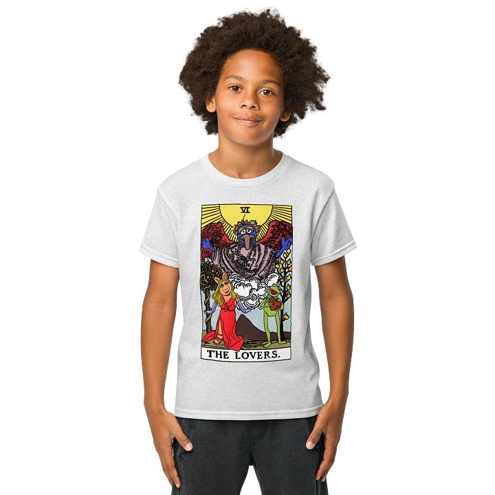 Piggy and Kermit Lovers Tarot Card Kid Shirt product image (9)
