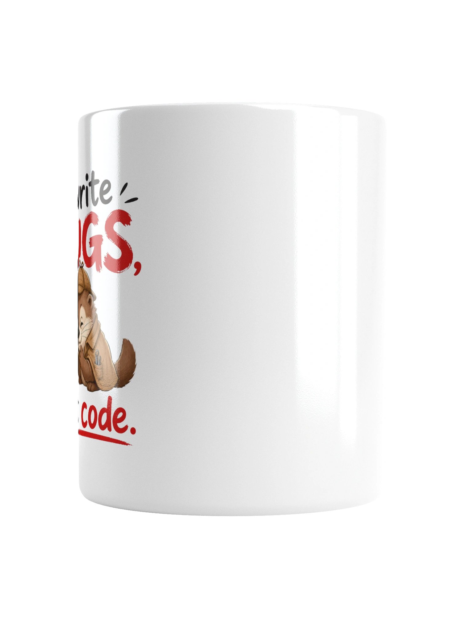 I Write Bugs, Not Code – Cute Otter Programmer Design product image (5)