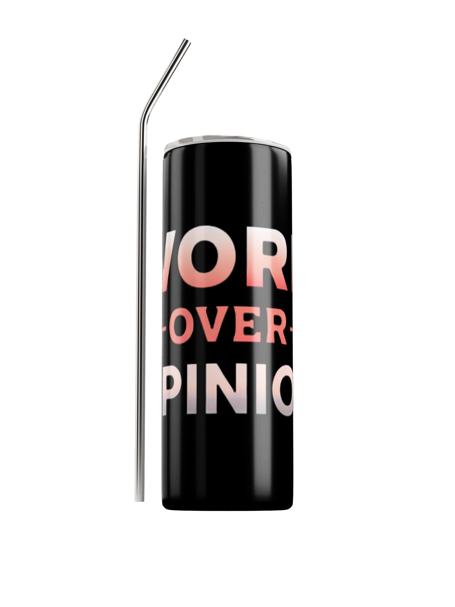 Gradient Word Over Opinion Tumbler product image (1)