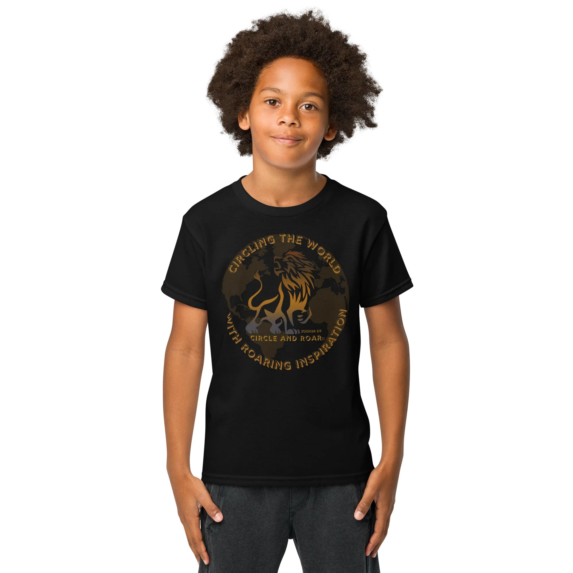 Circle and Roar Lion Youth T-Shirt product image (4)