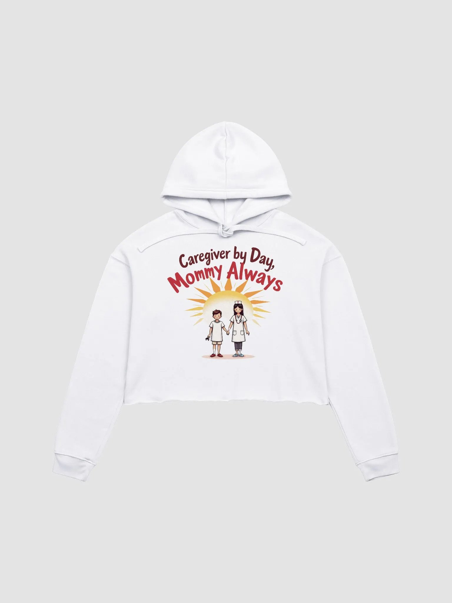 Sunshine Nurse Mom Crop Hoodie product image (5)