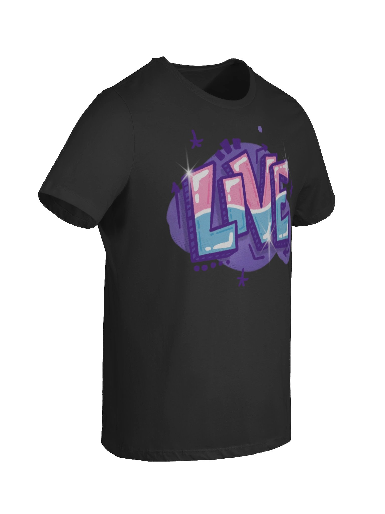 "LIVE" - Kawaiifiti Style - Women's Relaxed-fit T-Shirt (Dark) product image (15)