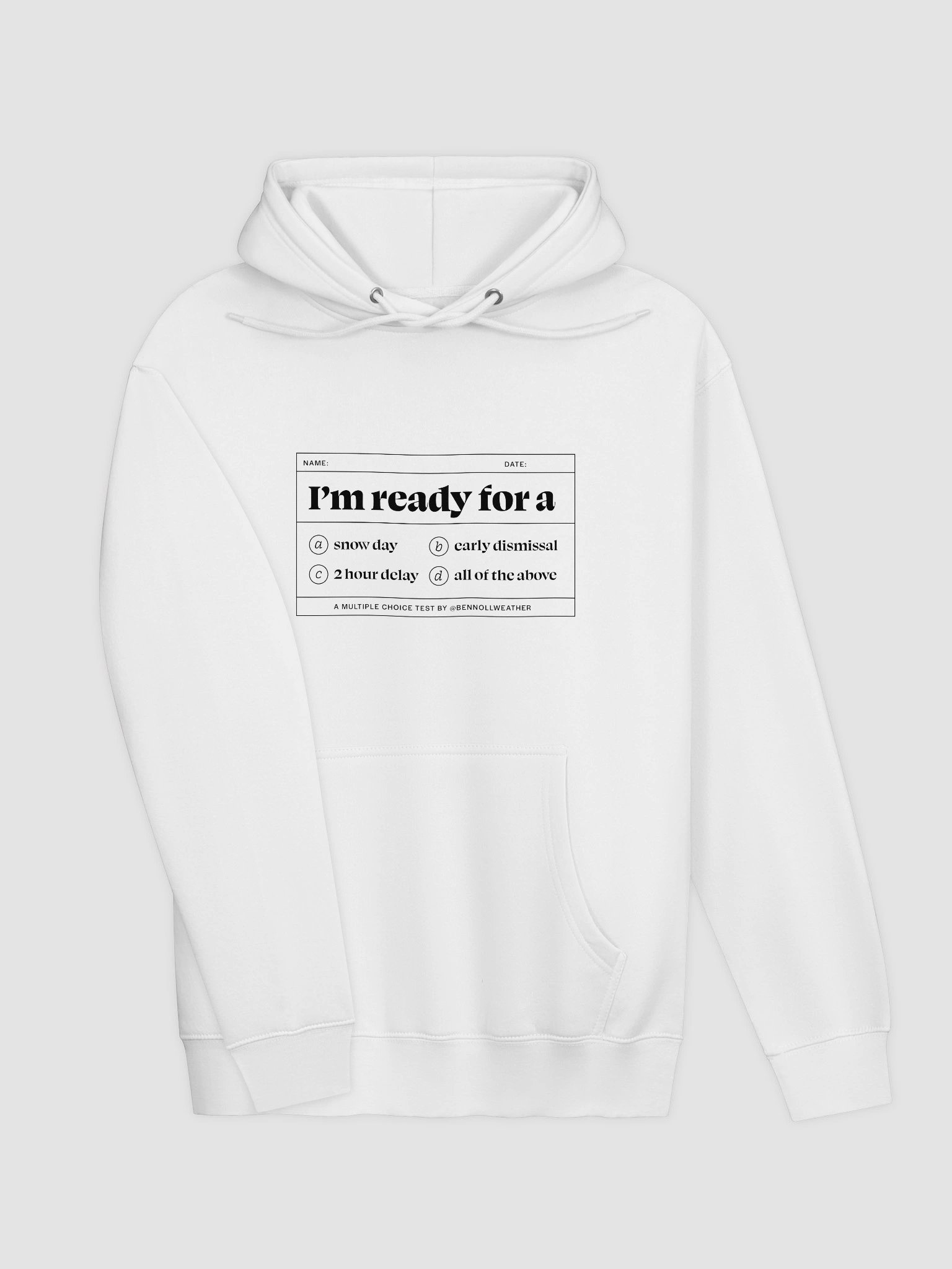 I'm ready hoodie ❄️ (black logo) product image (3)