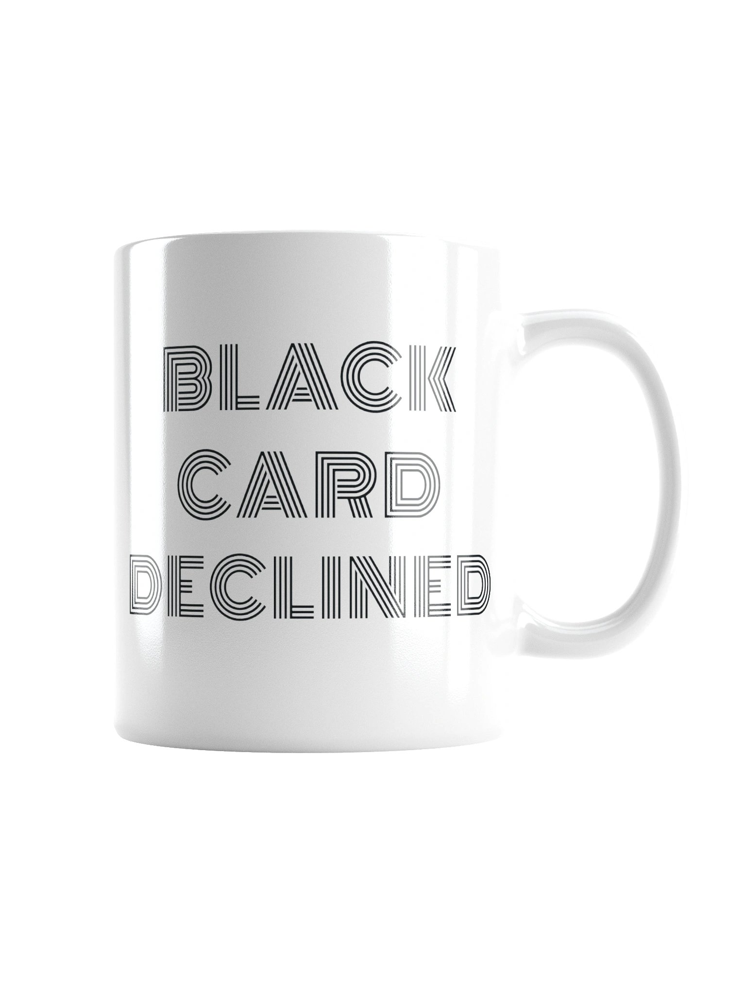 Black Card Declined Mugs product image (2)