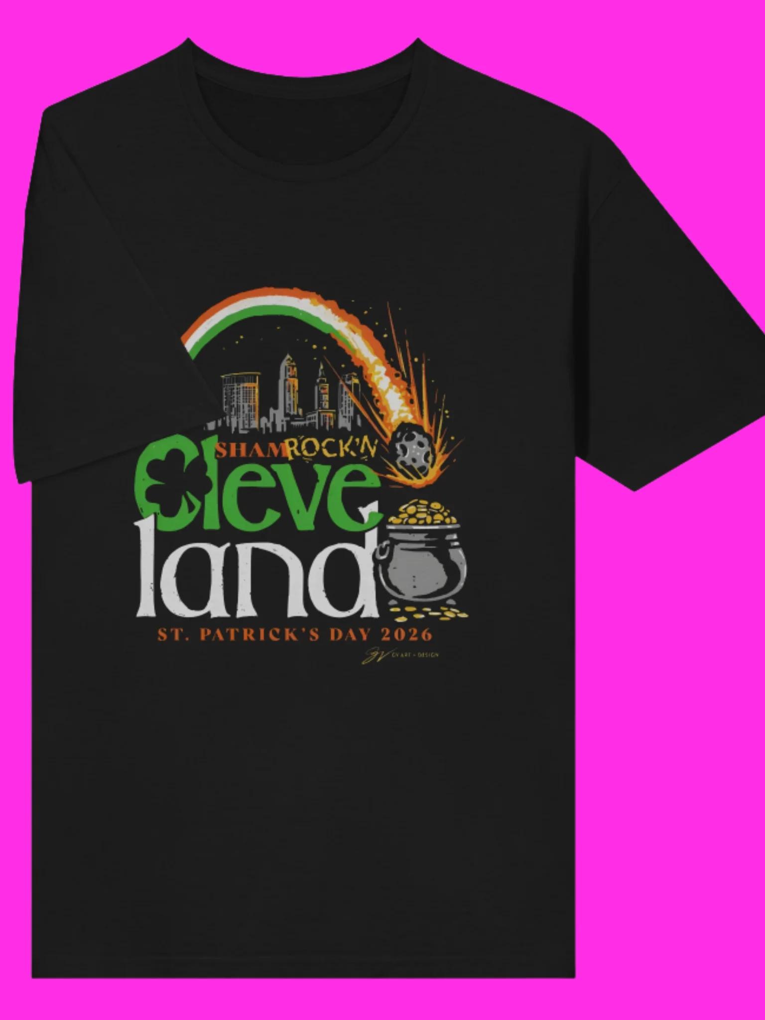 Cleveland Meteor St. Patrick’s Day 2026 T-Shirt, product image (88)