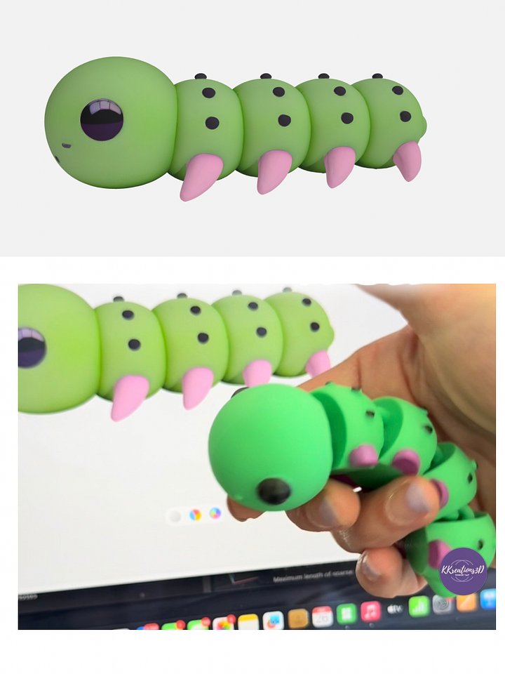Flexi Caterpillar STL product image (1)