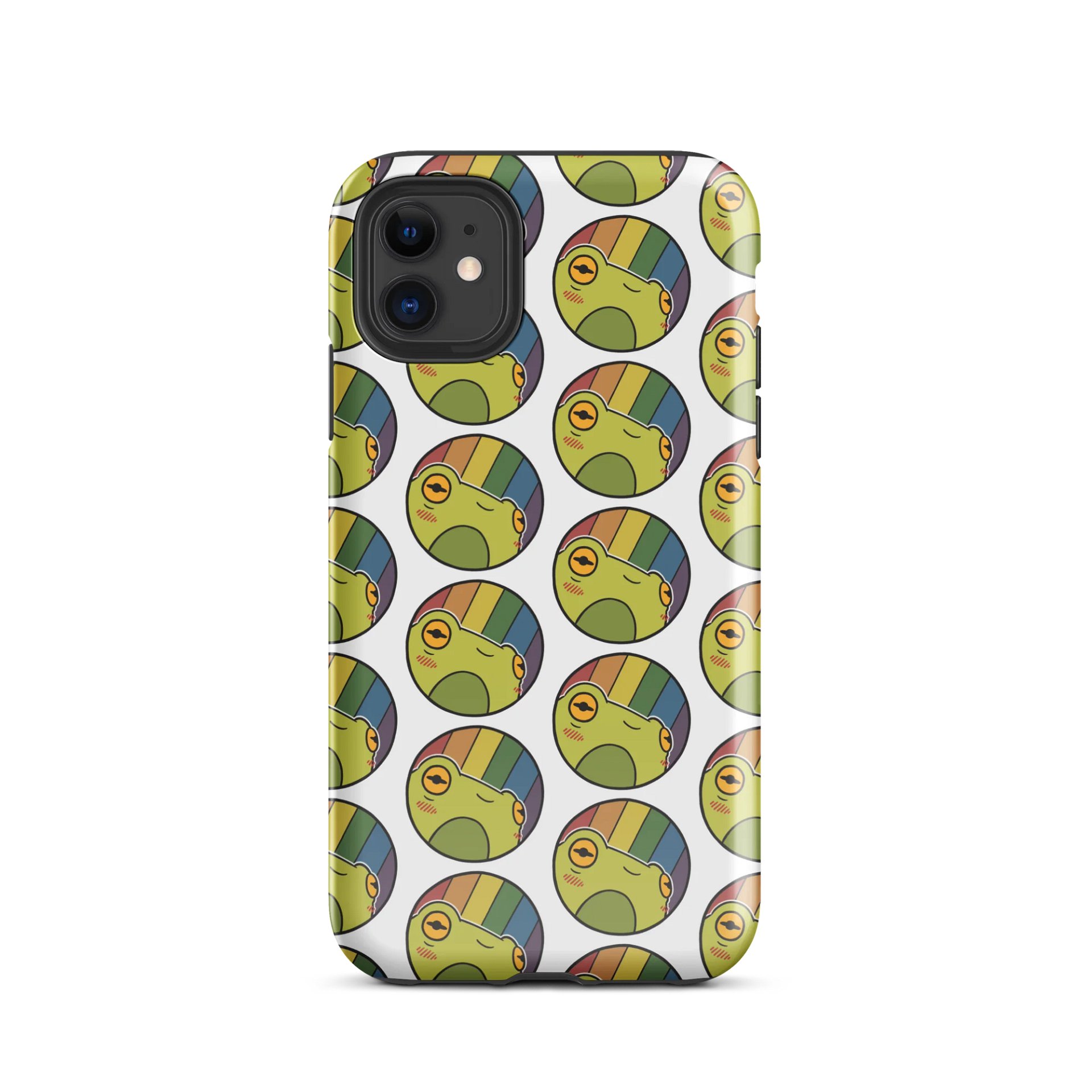 iphone case : froge rainbow-muted product image (2)
