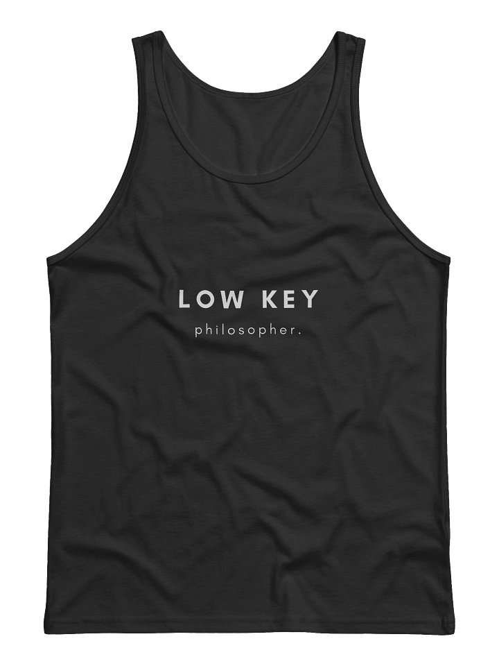 Low Key Philosopher Tank product image (1)