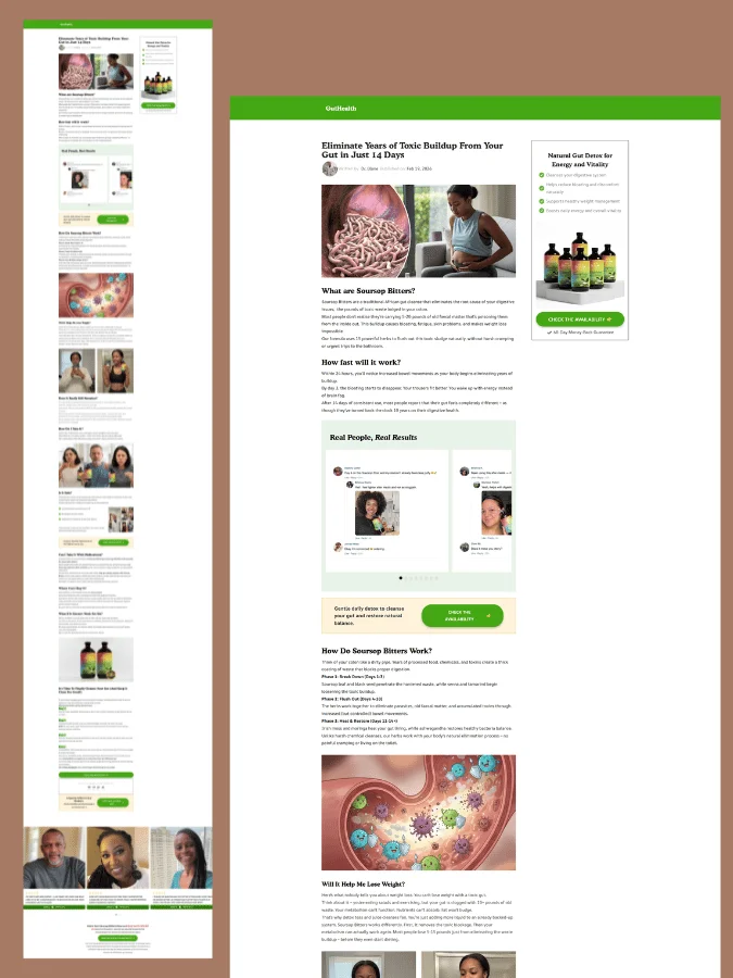 CRO Optimized Shopify Advertorial Landing Page Template | GemPages product image (1)