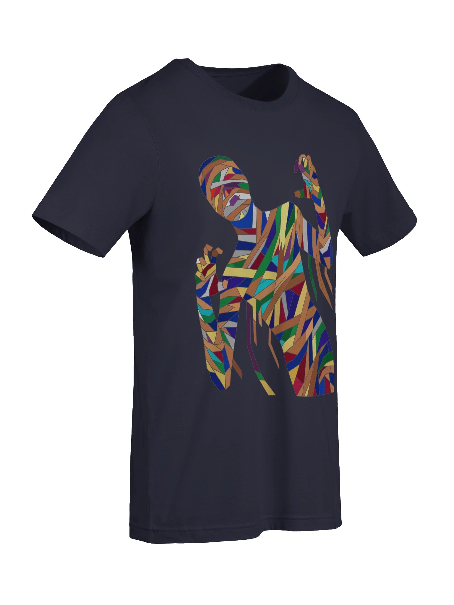 Colorful Geometric Mummy T-Shirt | Abstract Monster Graphic Tee product image (17)