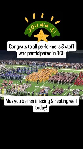 Congrats to all DCI performers & staff! 
#dci2026