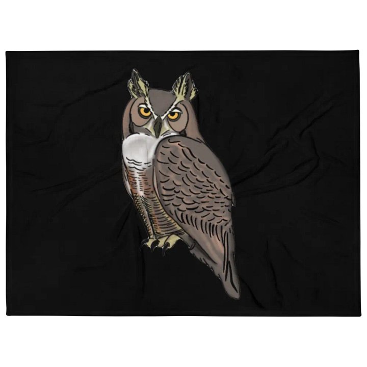 Owl Logo Blanket - Black product image (1)