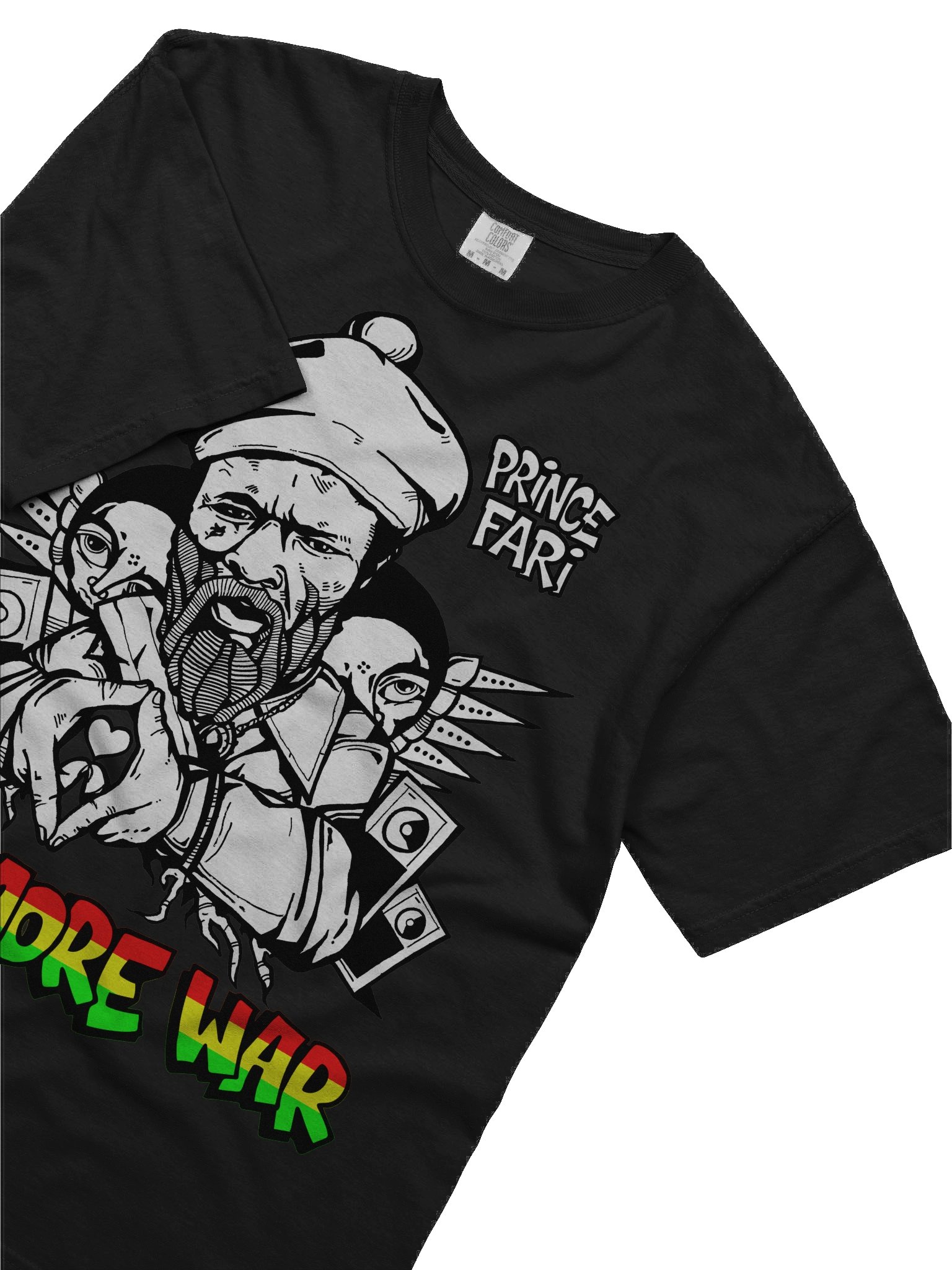 Prince Far I T-Shirt by RasTerms37 (Grey / Red Gold Green / Premium) product image (3)