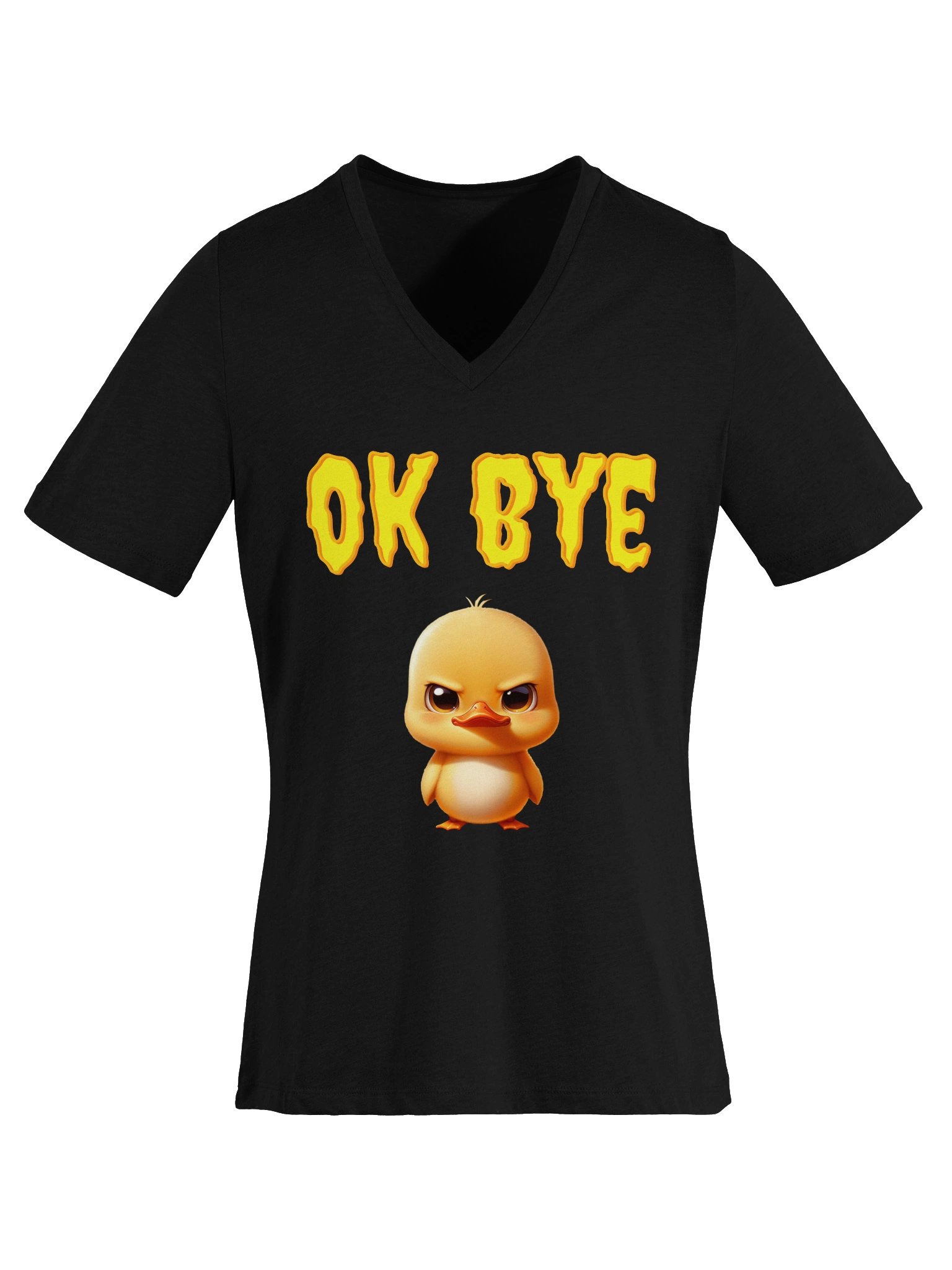 Quirky Duckling OK BYE V-Neck Tee product image (28)