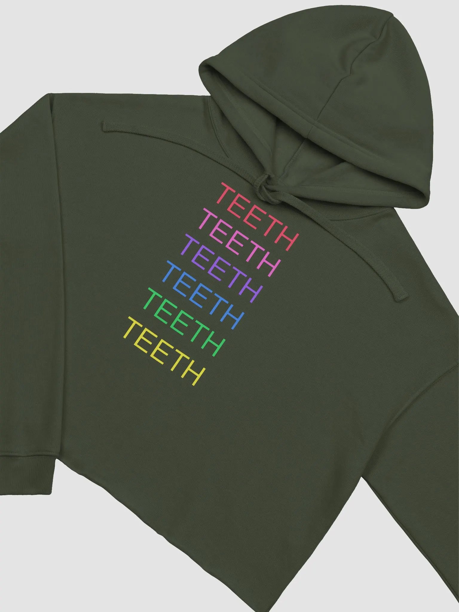 Maximum Teeth fleece crop hoodie product image (4)