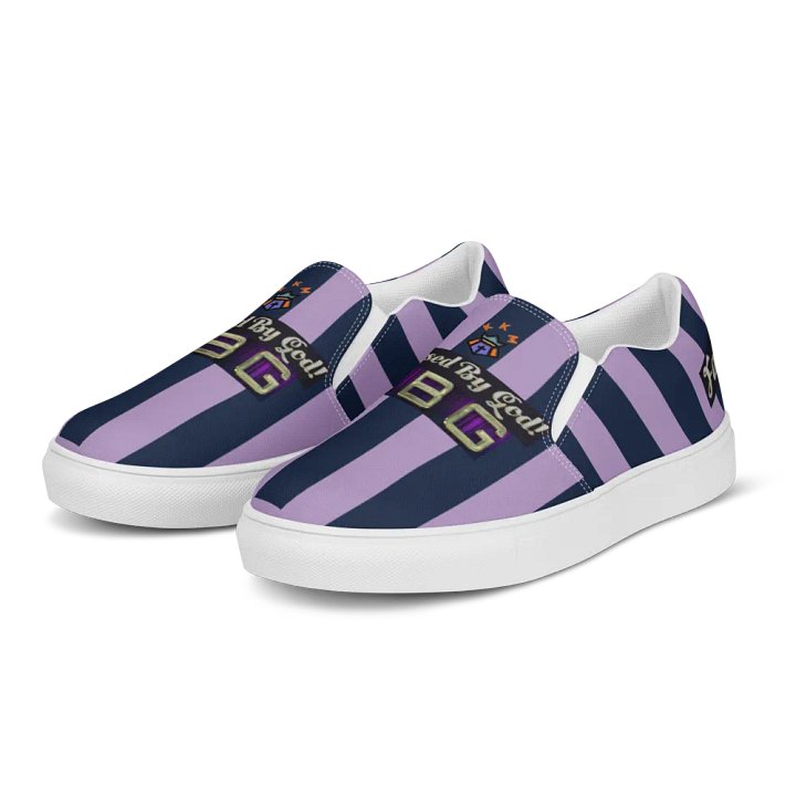 BBG Purple Striped Men's Slip Ons product image (2)