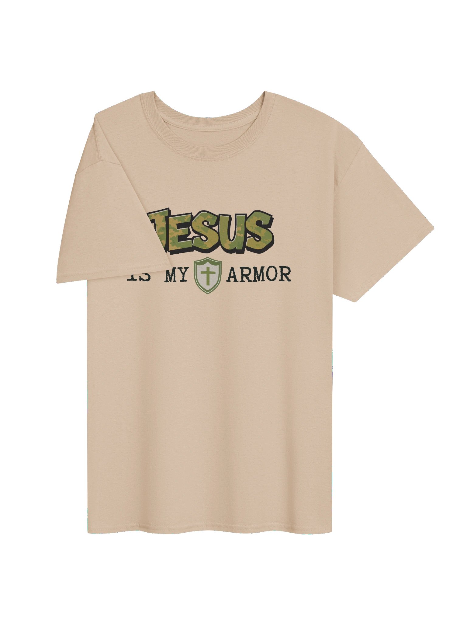 Jesus Is My Armor Camo Streetwear T-shirt product image (51)