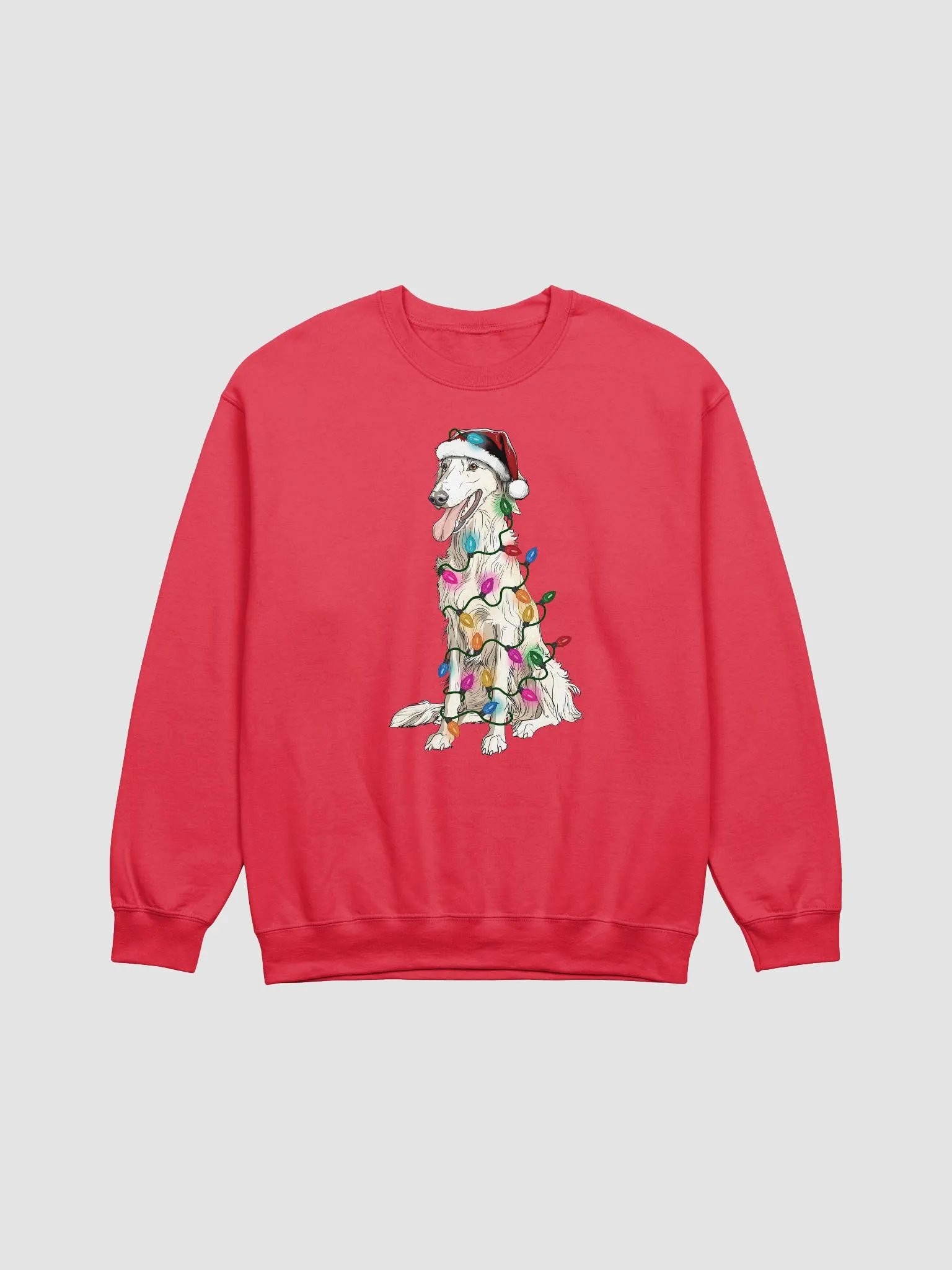 Funny Borzoi(White) Christmas Sweatshirt product image (21)