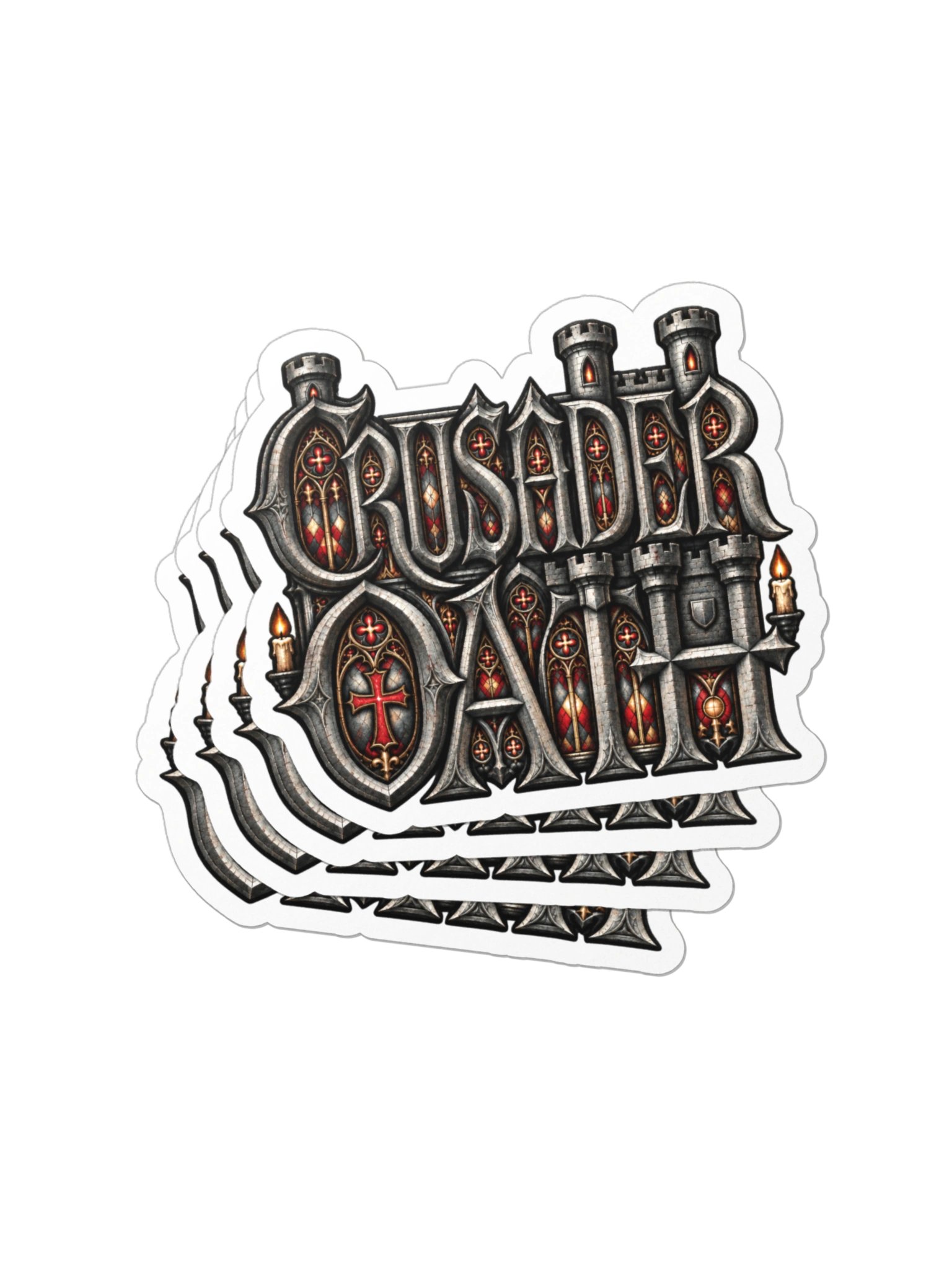 Crusader Oath Castle Logo Sticker product image (6)