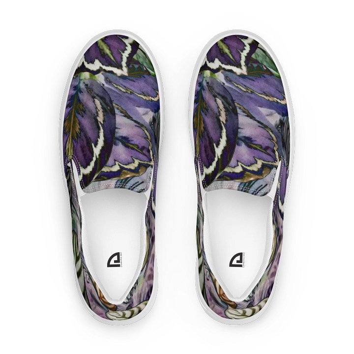 Purple Leaves Canvas Shoes product image (1)