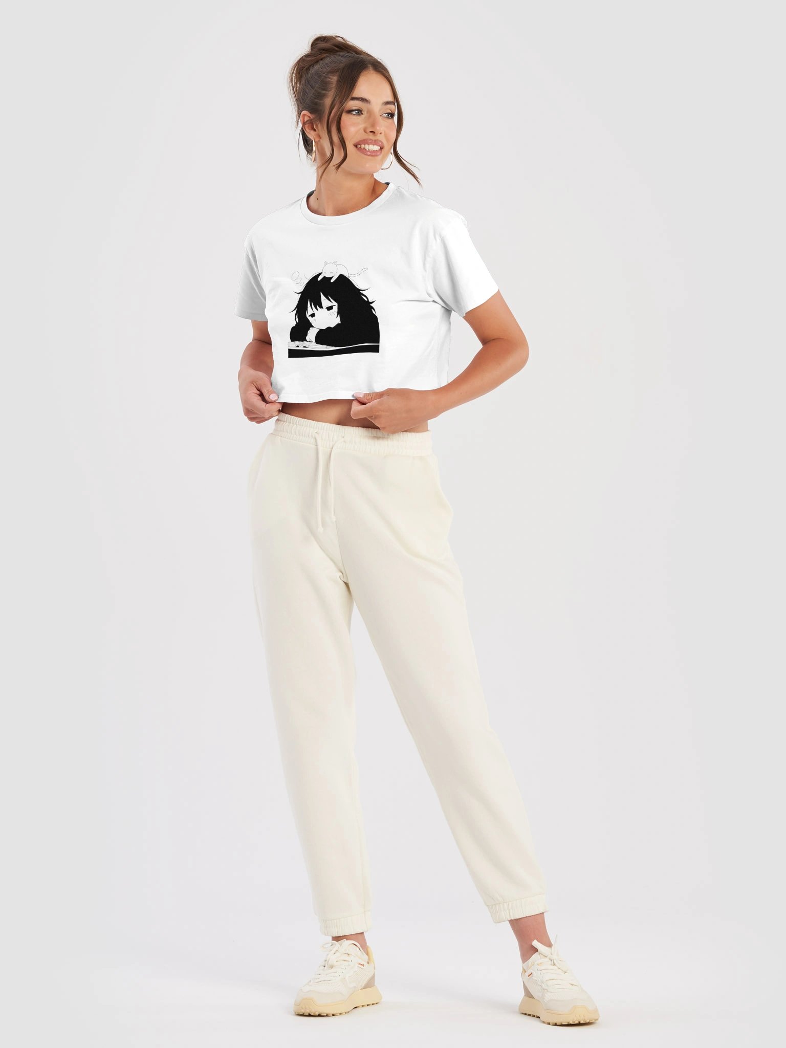 Sleepy & Savage – Anime Aesthetic Crop Top product image (51)