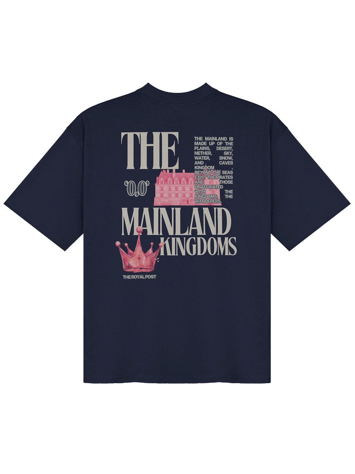 Royals SMP - The Mainland Kingdoms Oversized TShirt (Navy) product image (1)
