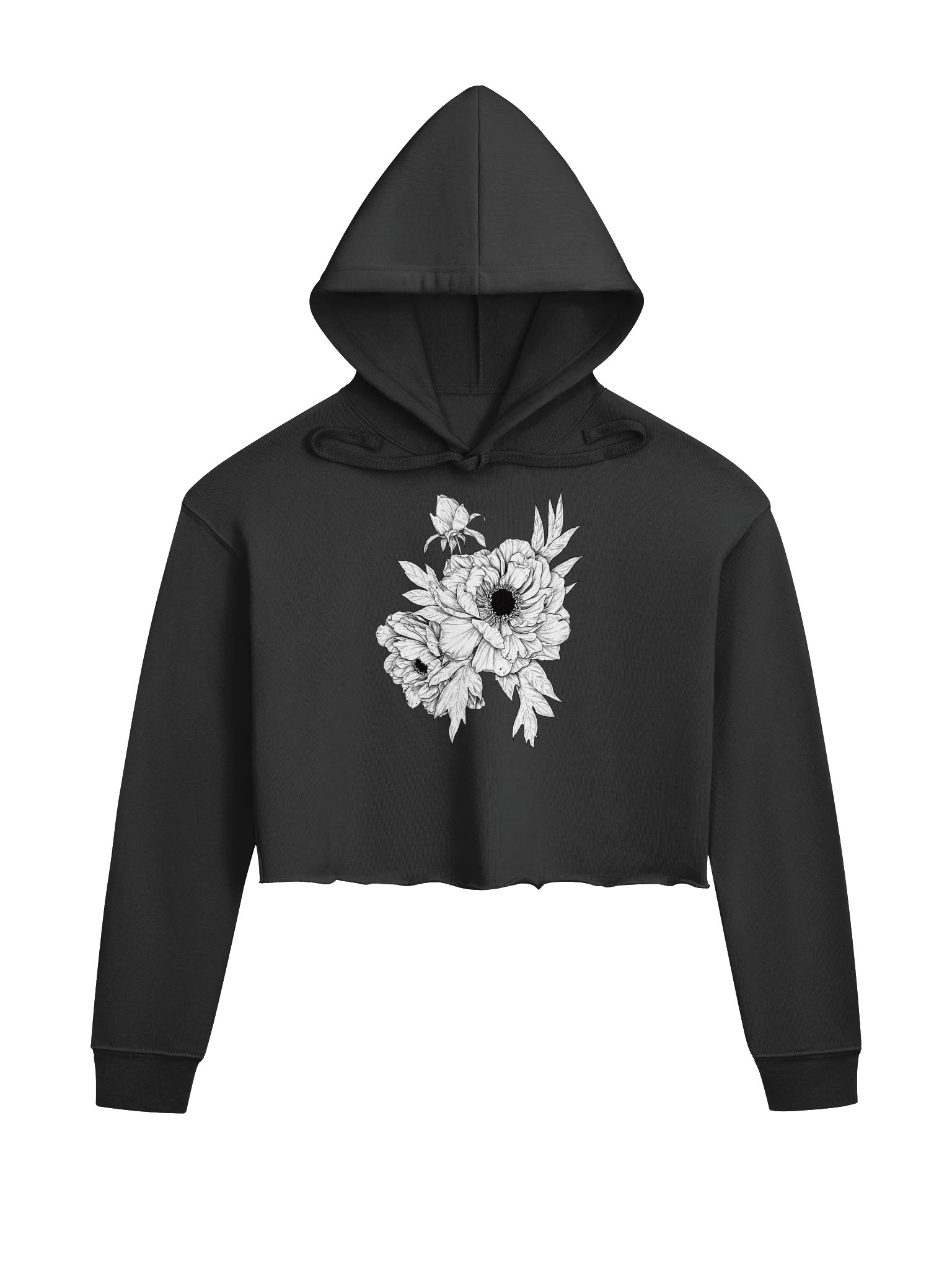 Peony Cropped Hoodie product image (1)