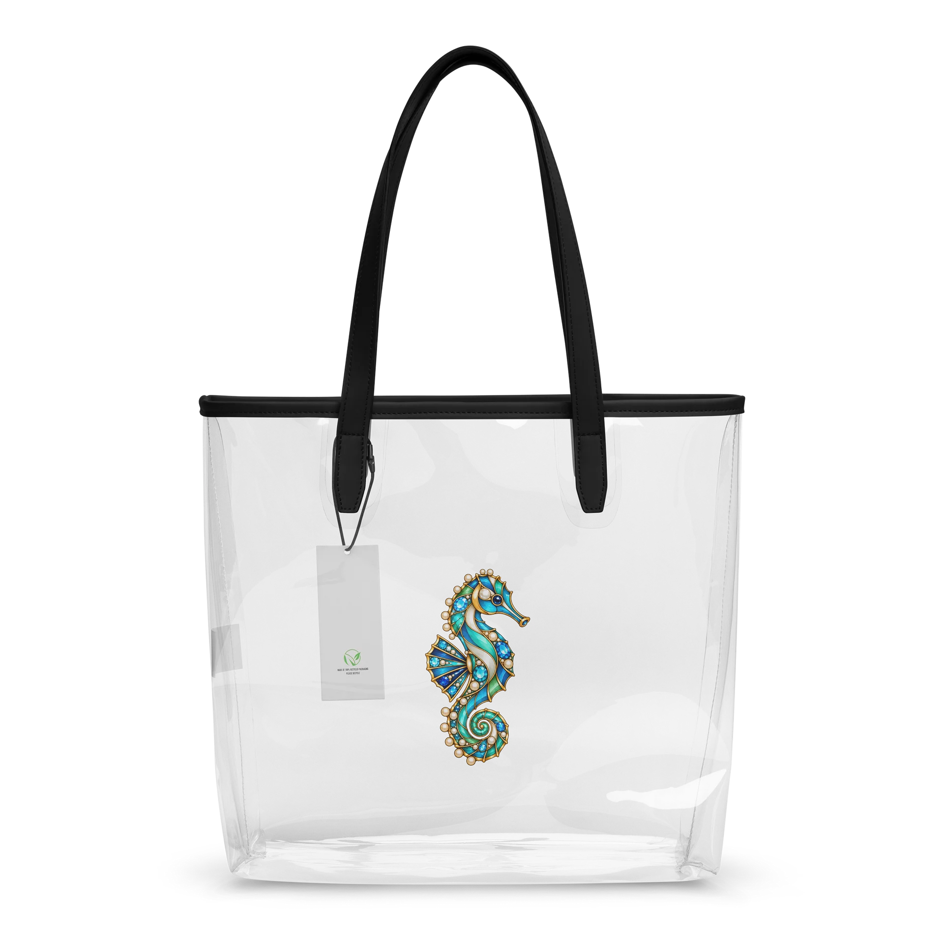Jeweled Brooch-inspired Seahorse Clear Tote product image (2)