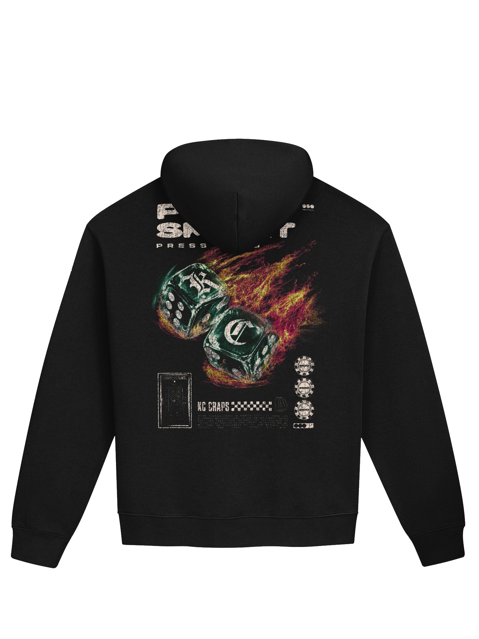 KC Craps Play Smart. Press Hard. Hoodie product image (2)