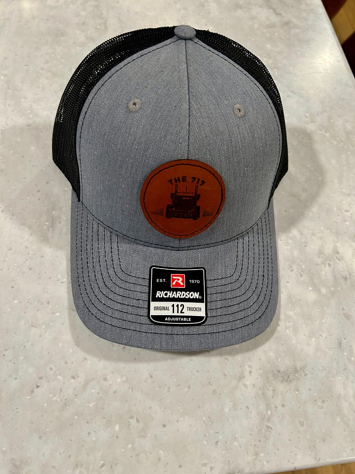 717 Trucker Grey/black Adjustable Hat product image (2)