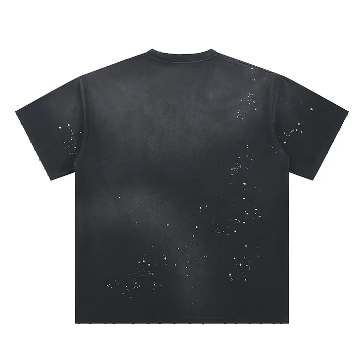 Belief. Hand-Frayed Sunfade Paint Splatter T-Shirt product image (2)
