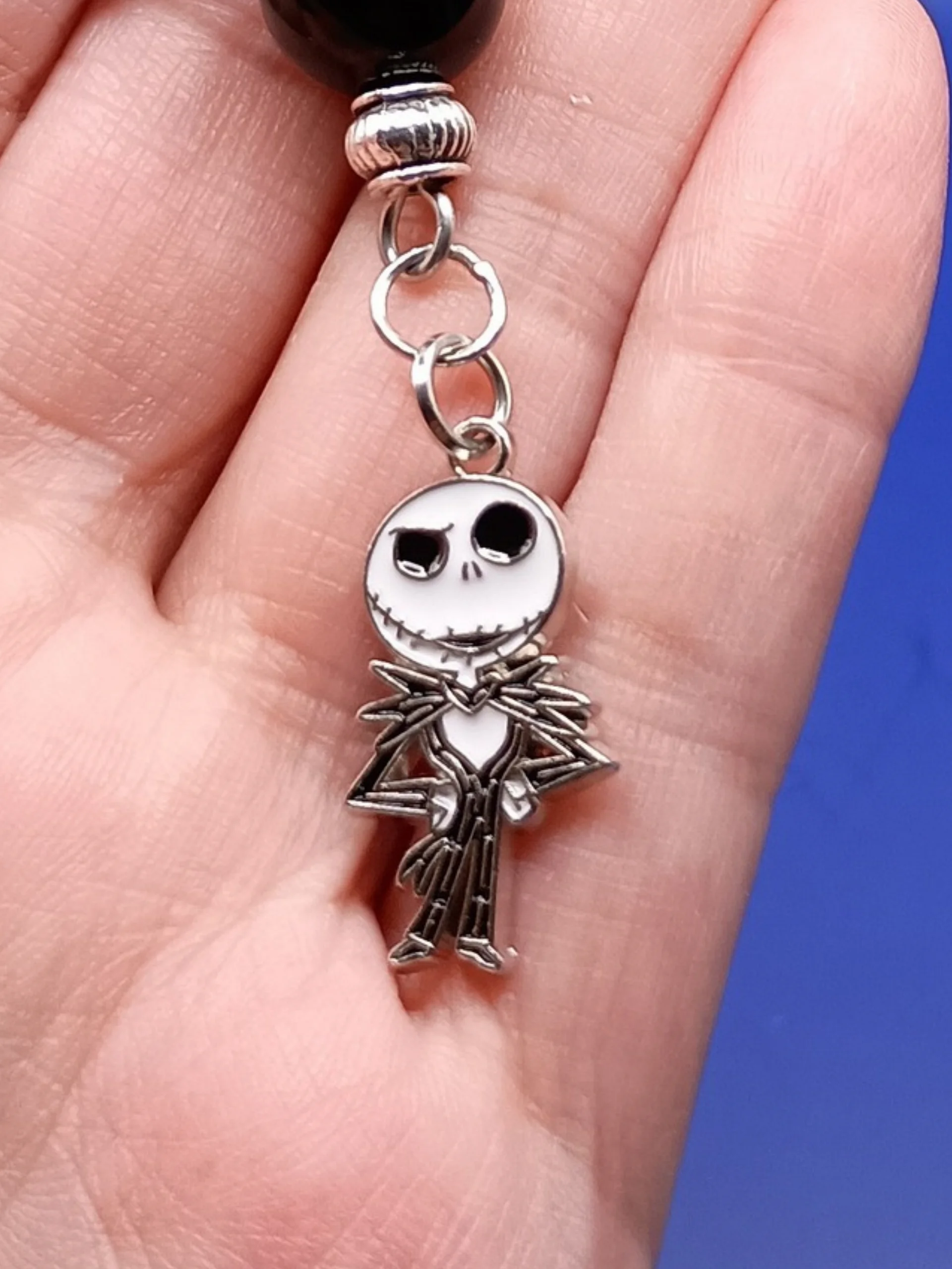 Handmade Bag Charm ft. Pumpkin King, Halloween & Christmas, Keychain, Purse Accessory product image (2)