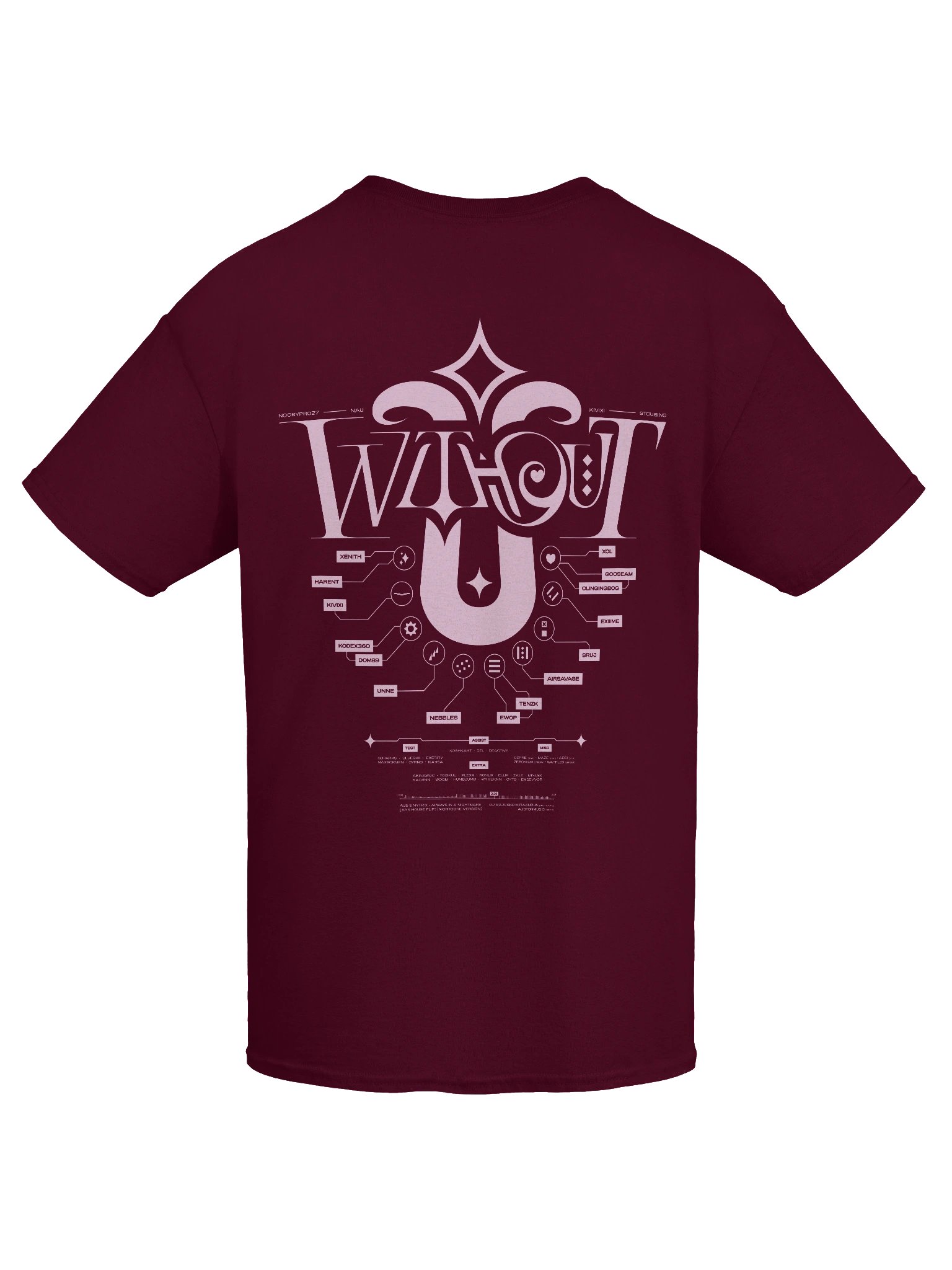 W/O U Pink/Maroon Shirt product image (9)