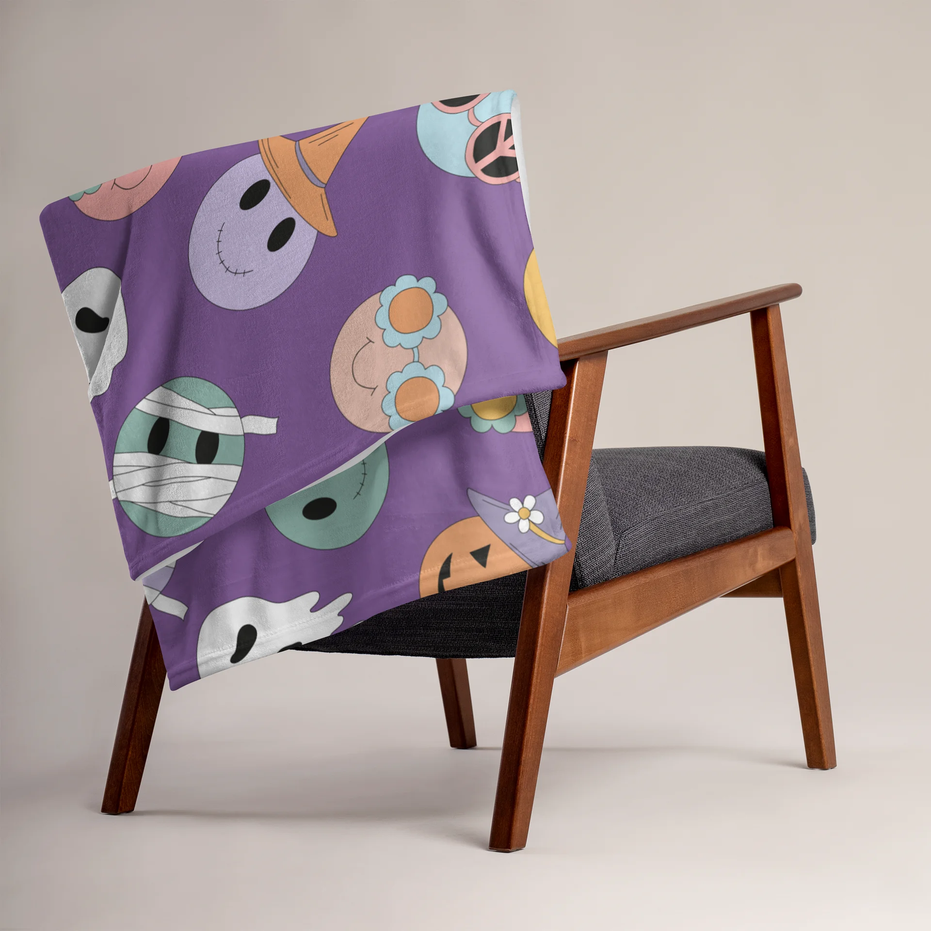 Halloween Smilies Blanket product image (2)