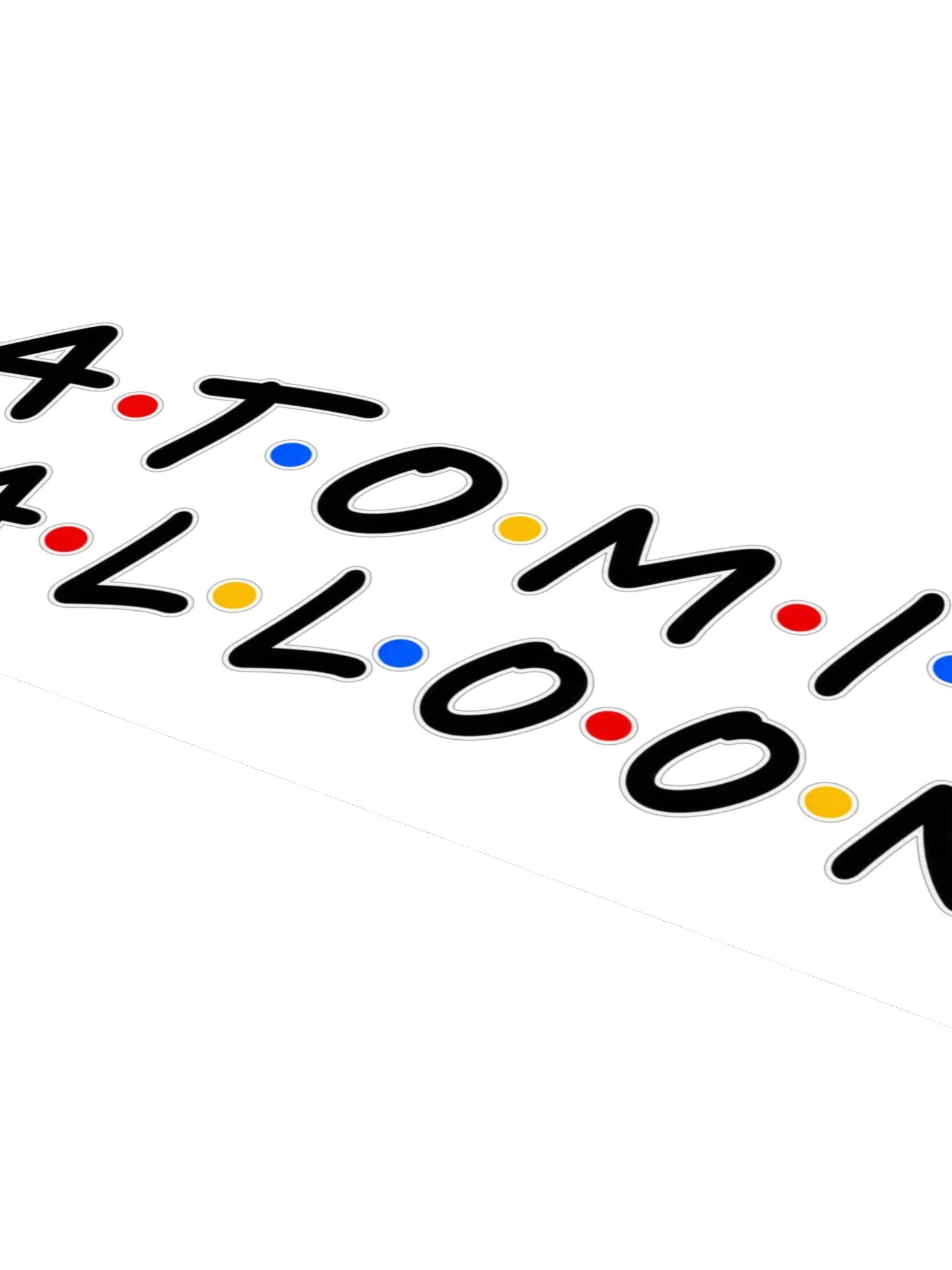 Atomic Balloons Kiss Cut Sticker product image (4)