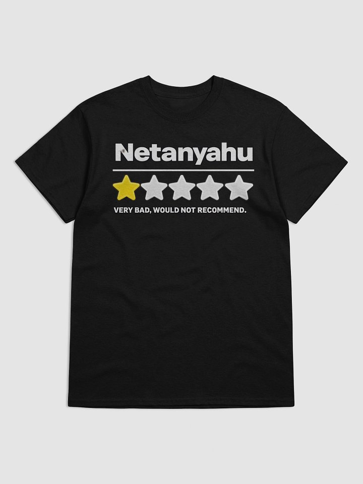 Netanyahu 1 Star Rating T-Shirt | Anti-Netanyahu Political Satire Tee product image (2)