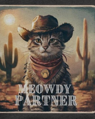 You better watch out because I’m the new sheriff in town! ‘Meowdy Partner’
