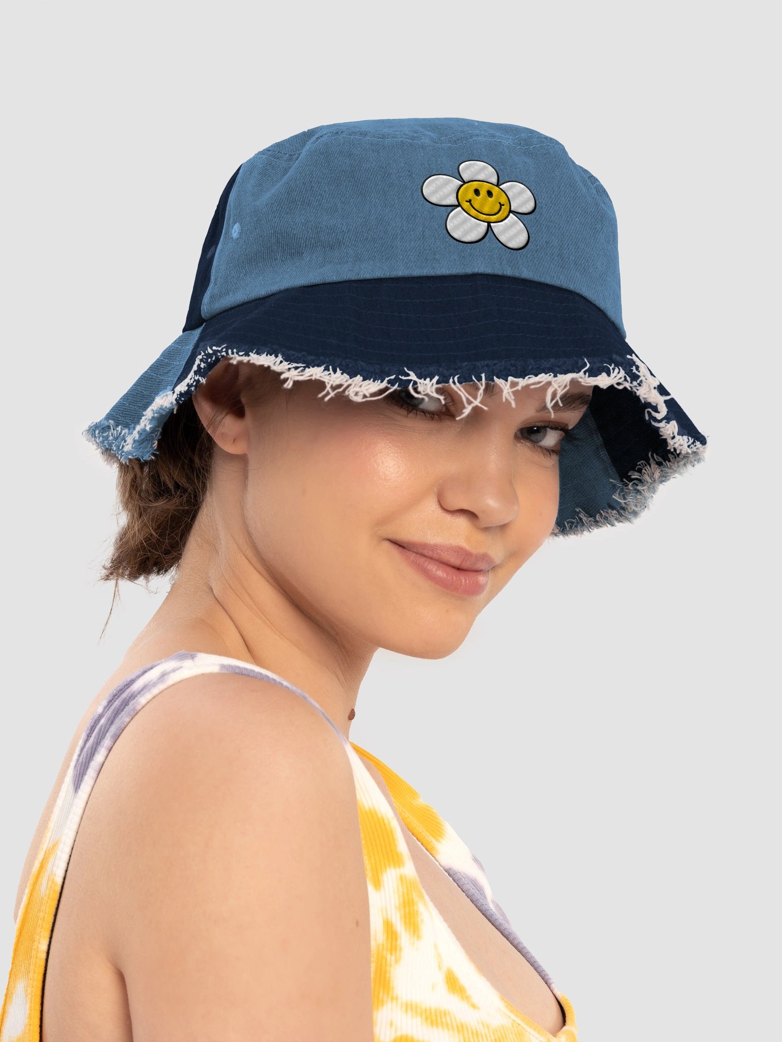 ✿ denim bucket hat ✿ product image (2)