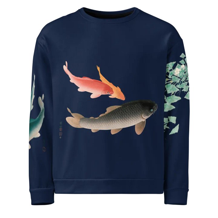Carp All-Over Print Recycled Unisex Sweatshirt product image (1)
